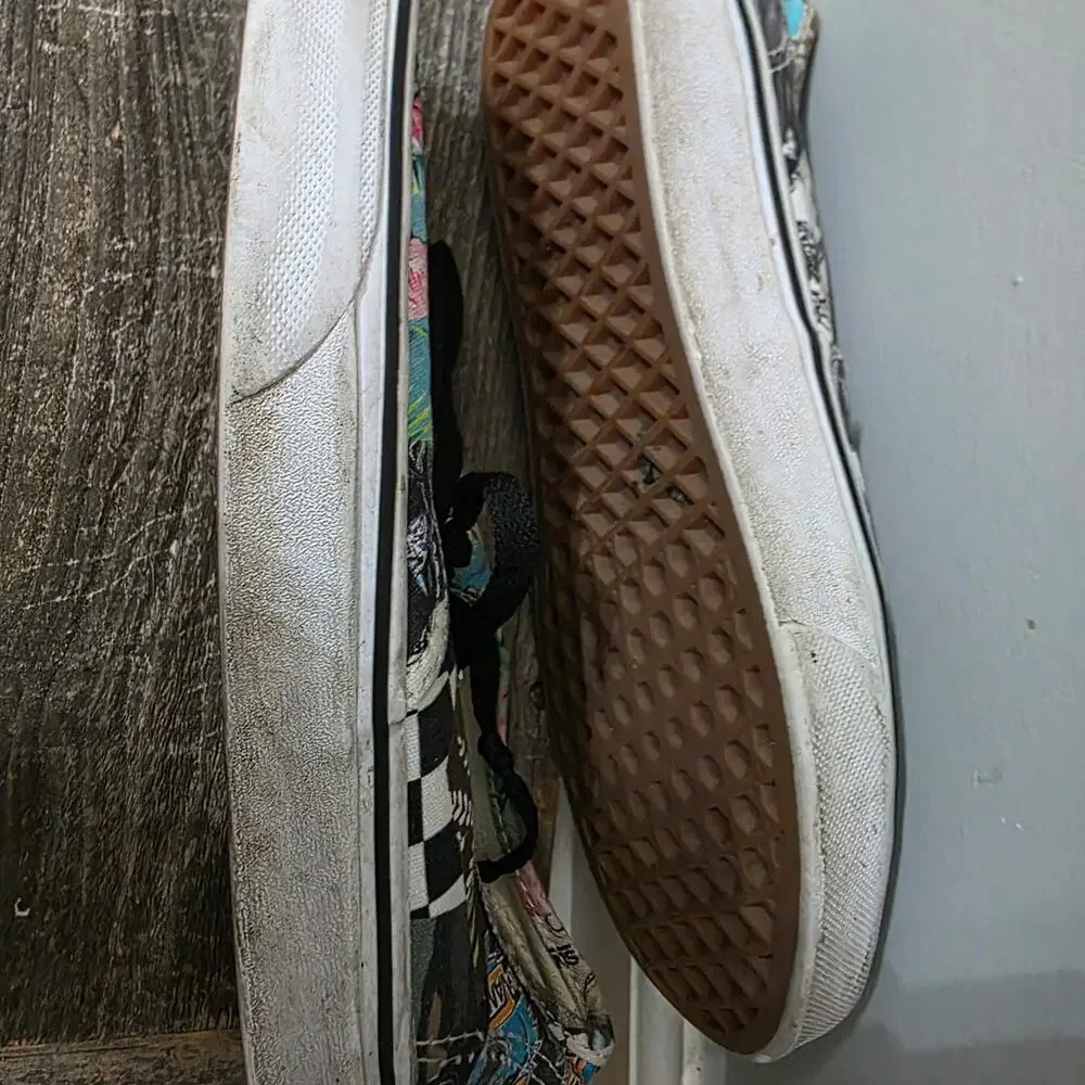 ​Vans Authentic Multi Print Mashup Flamingos Dinosaurs Shoes Men 6 Women 7.5